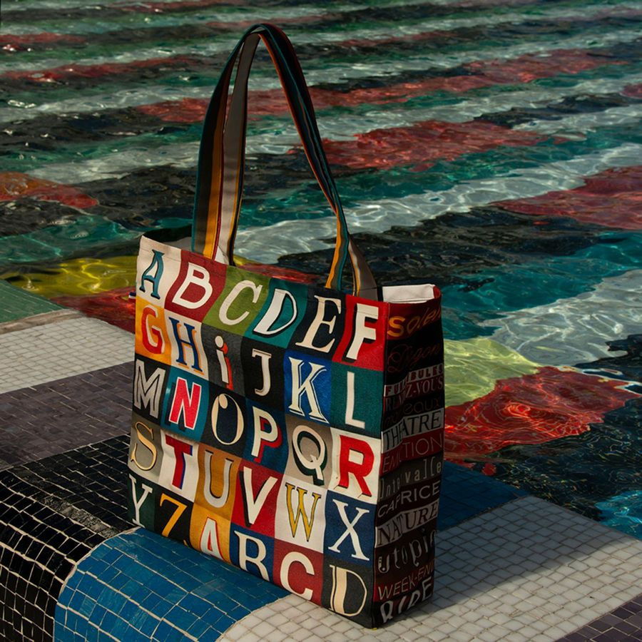 SAC CABAS SHOPPING ALPHABET