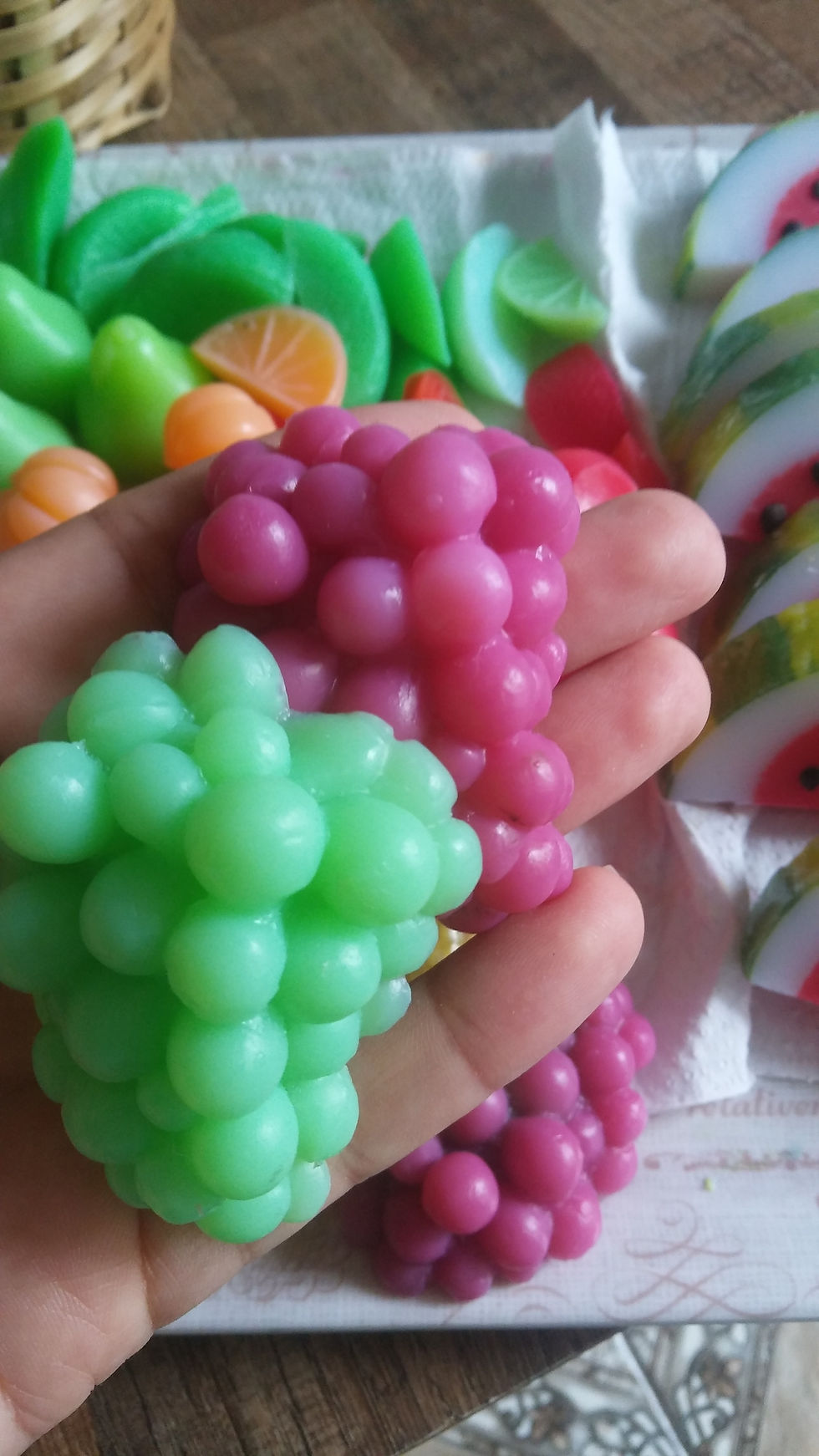 Frutas para o banho