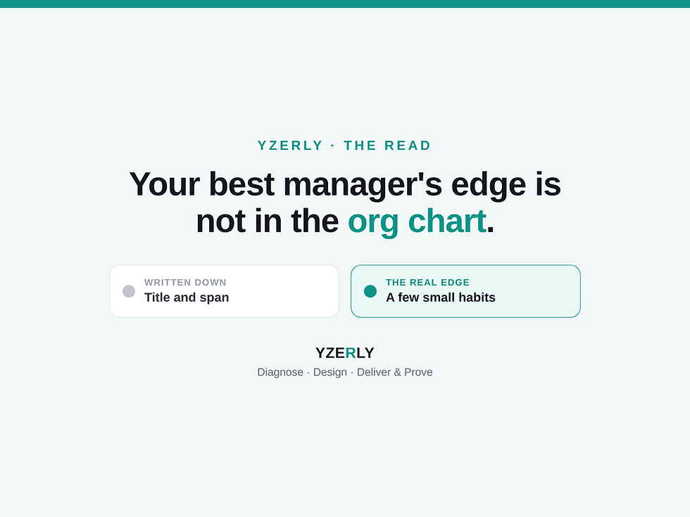 The One Thing Your Best Manager Does That Nobody Writes Down
