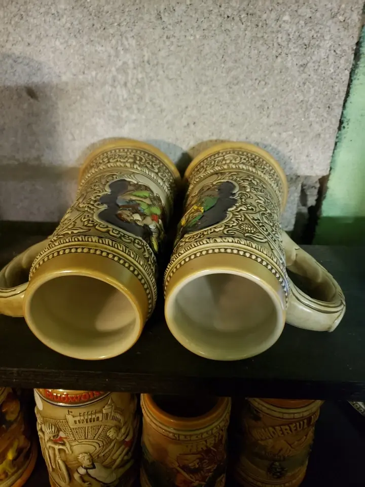 Thumbnail: 2 Vintage Ceramarte Beer Stein Made in Brazil