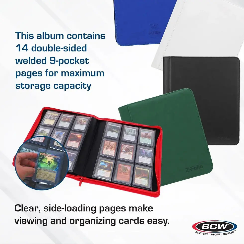 Thumbnail: Z-Folio 9-Pocket LX Album - Toploaders - Green