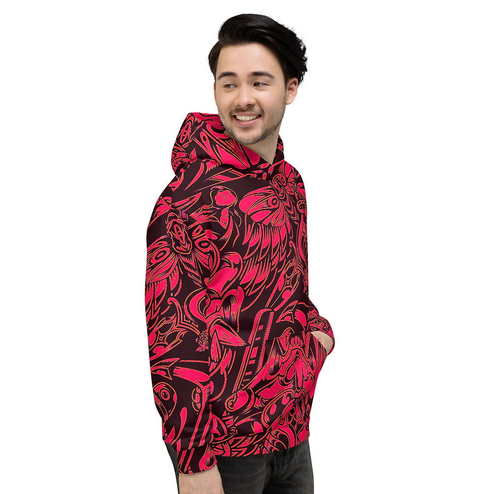 Thumbnail: Dynasty Red Unisex Hoodie