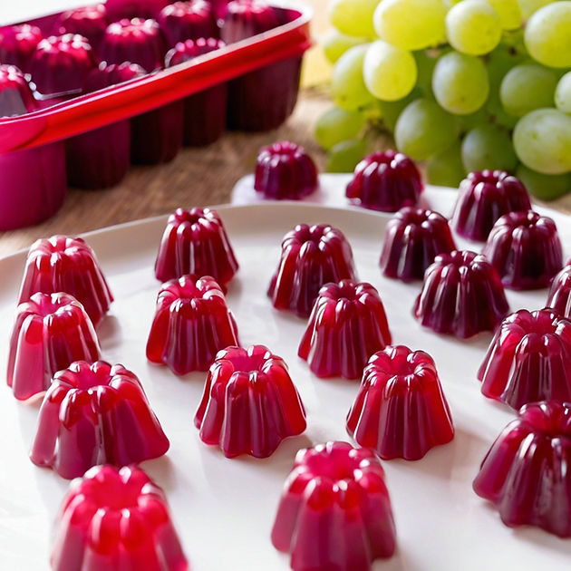 Jello made with grape jelly