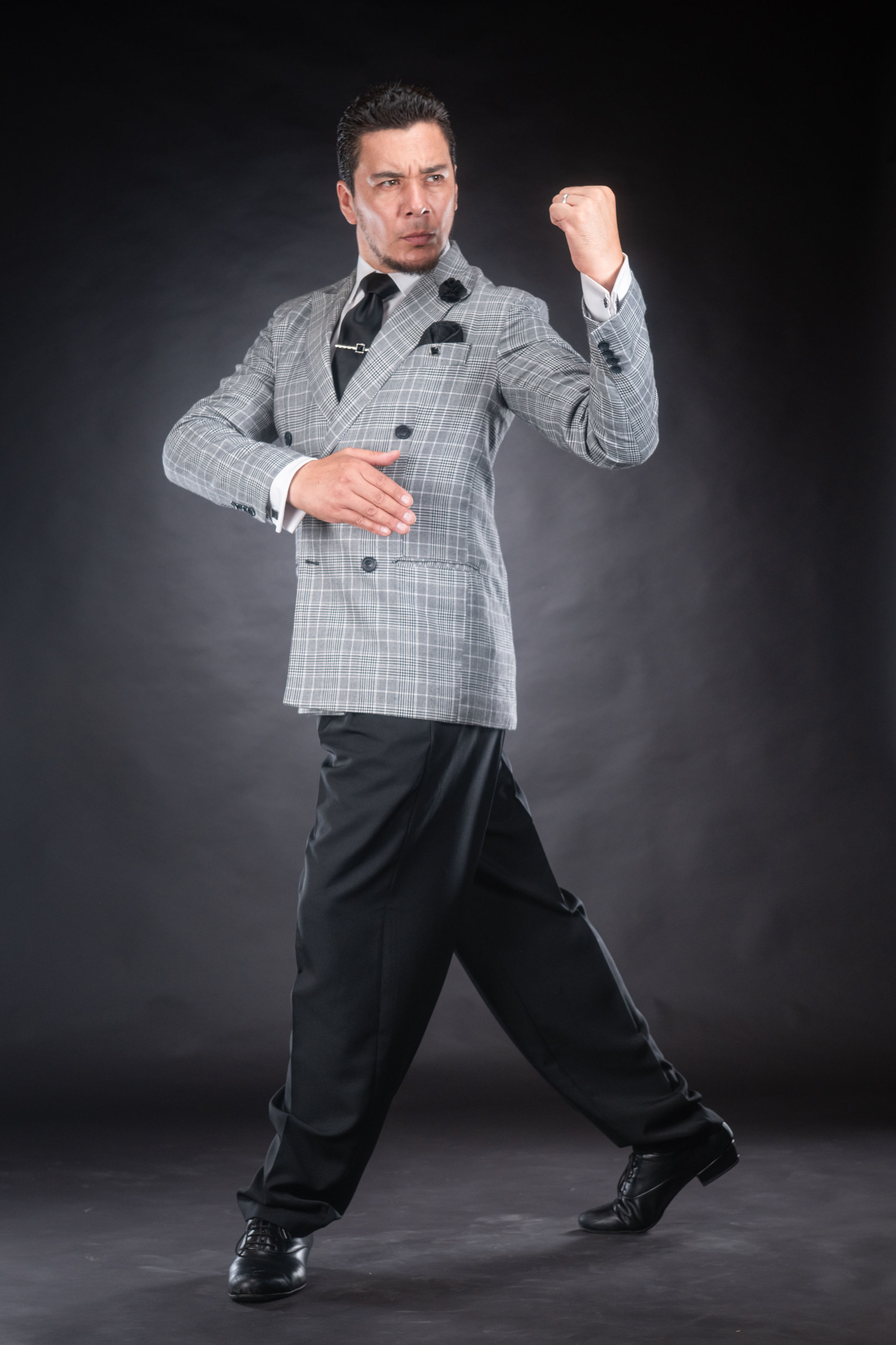 Black & White Check / Black (Tango suit)