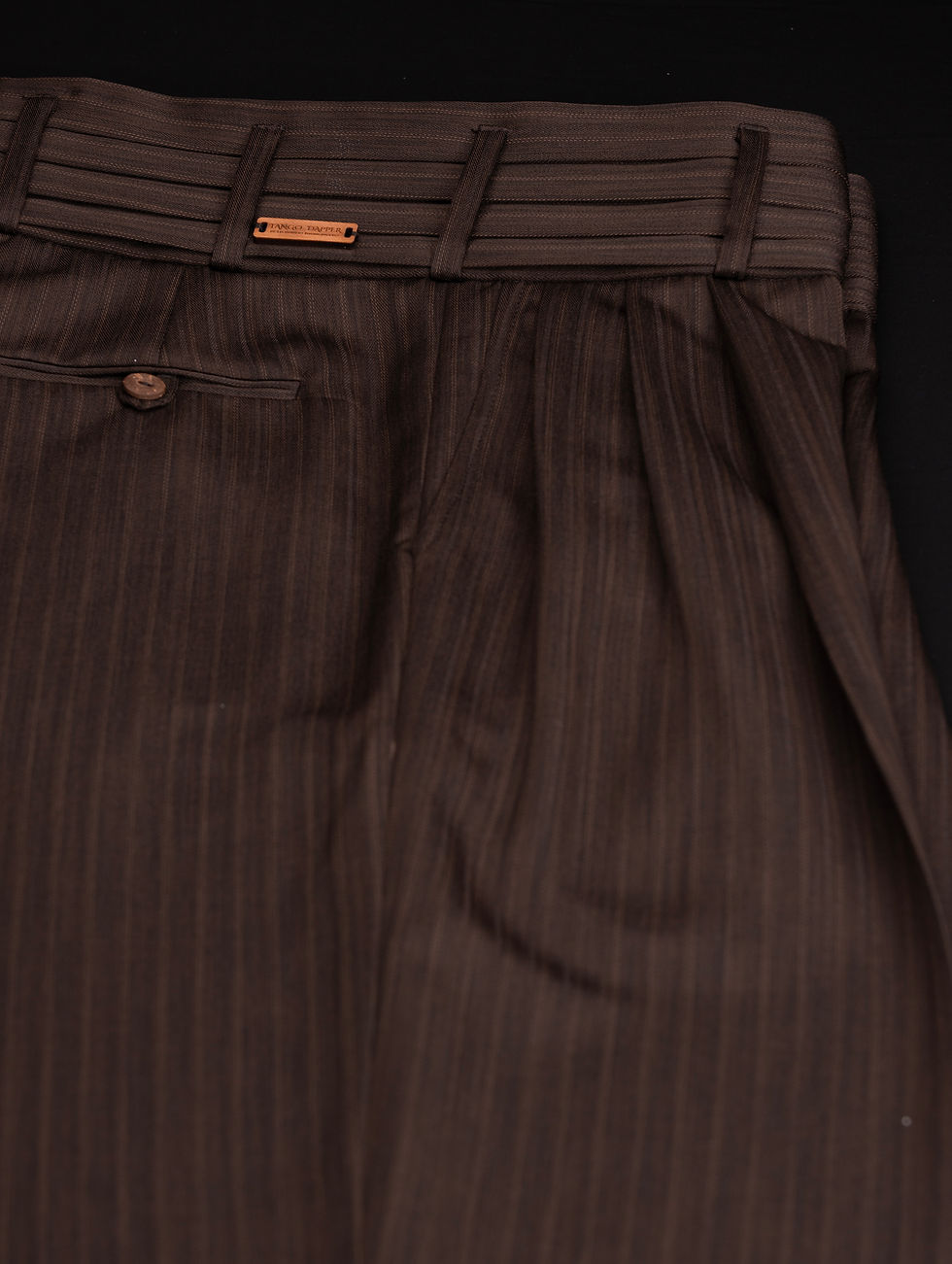 ANATOMICA TANGO PANTS BROWN CHECK WOOL｜パンツ