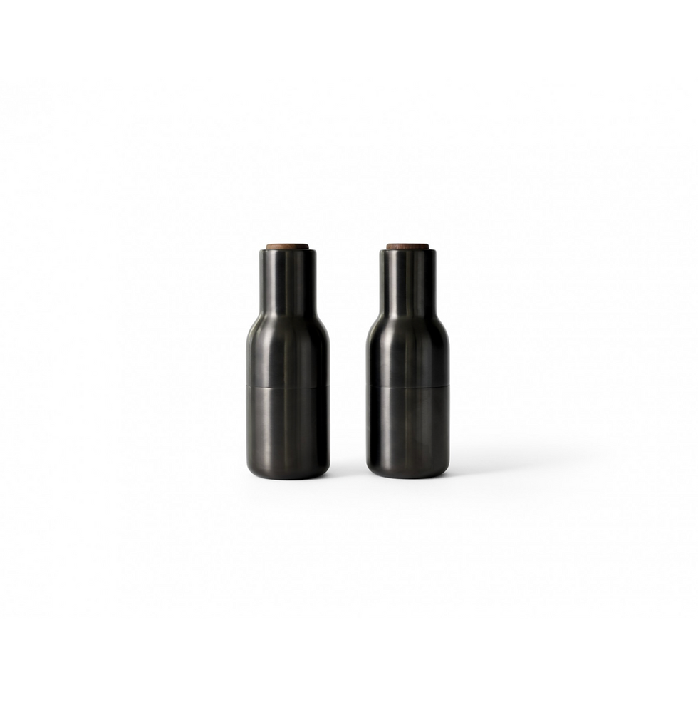 Miniaturbild: Menu - Bottle Grinder Bronzed Brass 2er Set Salz & Pfeffermühle