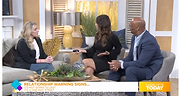 Jennifer Hurvitz as a guest dating expert on the Charlotte Today Show