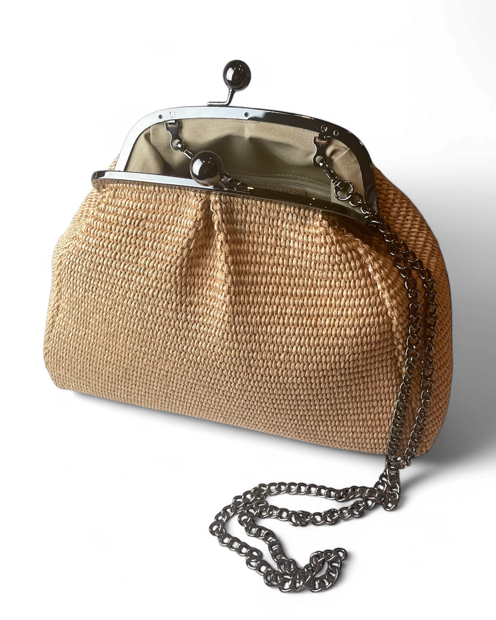 Miniatura: Borsa Clutch Rafia  Dimensione LARGE  : Selezione Exaqua Beachwear 