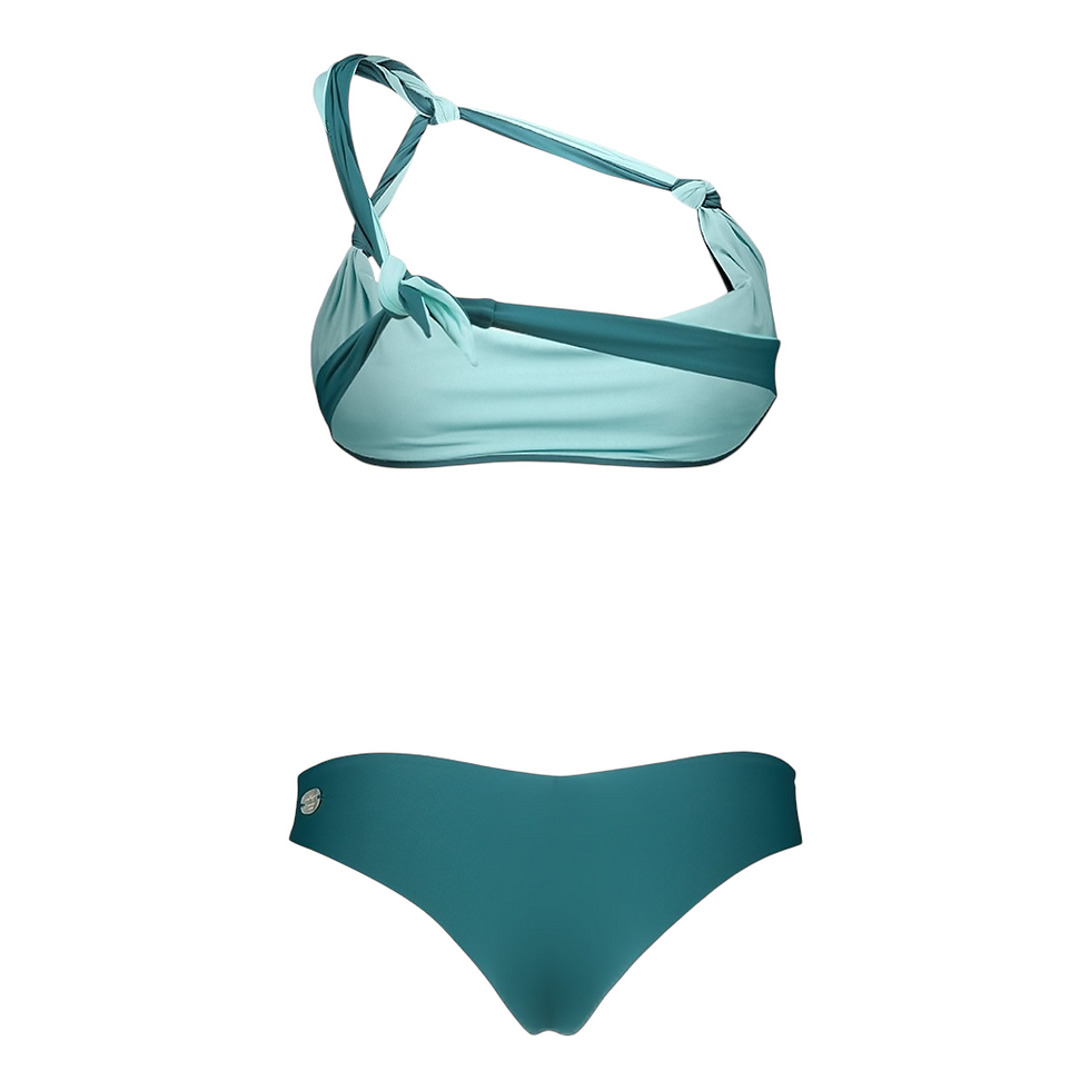 Miniatura: Bikini Asha Verde Reversibile nel colore Tiffany 