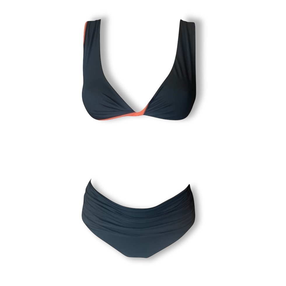 Bikini Asha Nero Reversibile nel colore Caramello