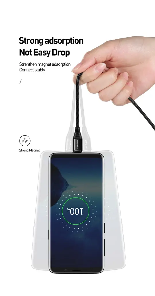 Thumbnail: MCDODO Type-C Fast Charge Strong Magnetic With Led Light