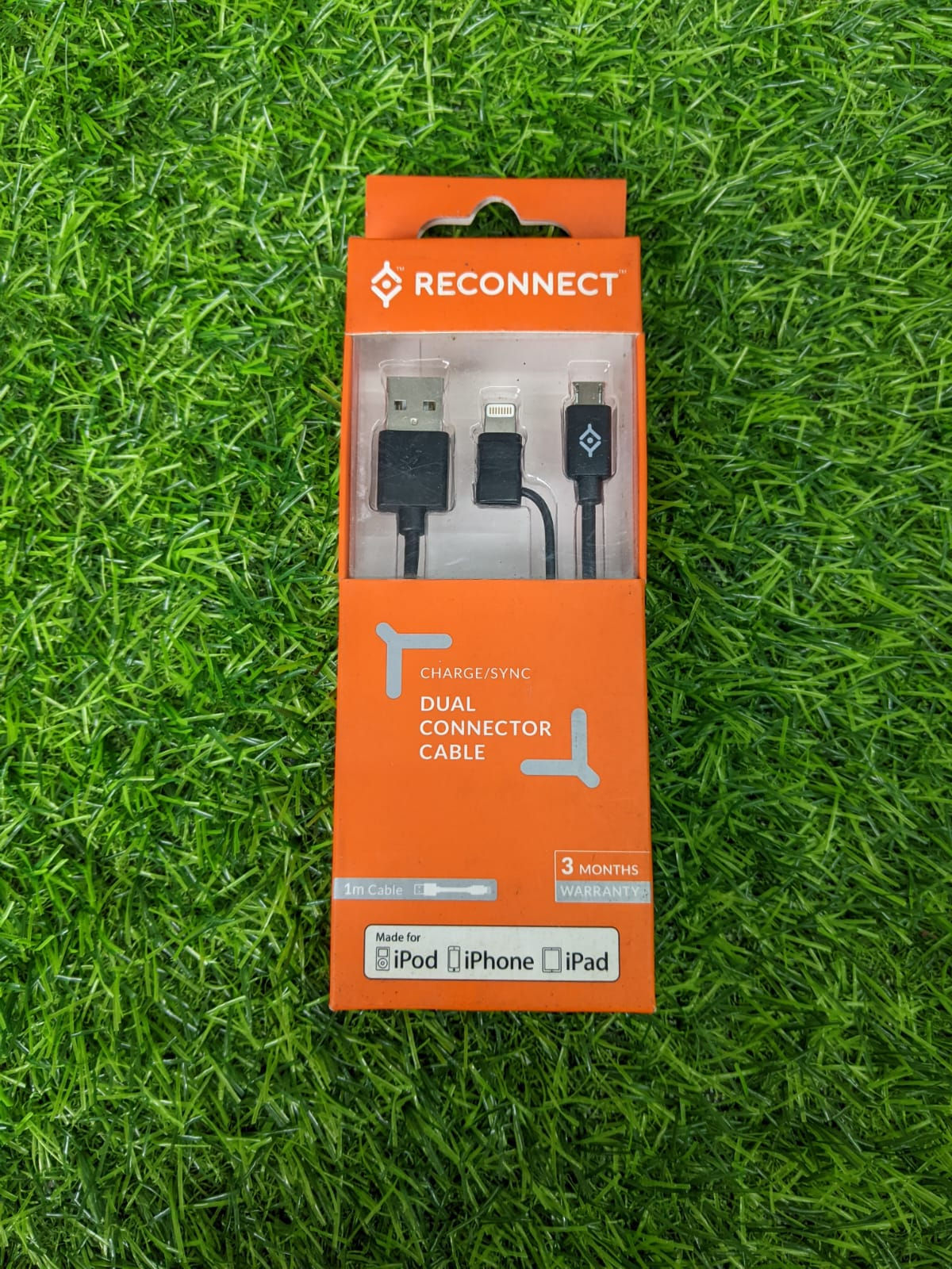 Reconnect *MFI Certified* Dual Connector Android + lighting 1m cable