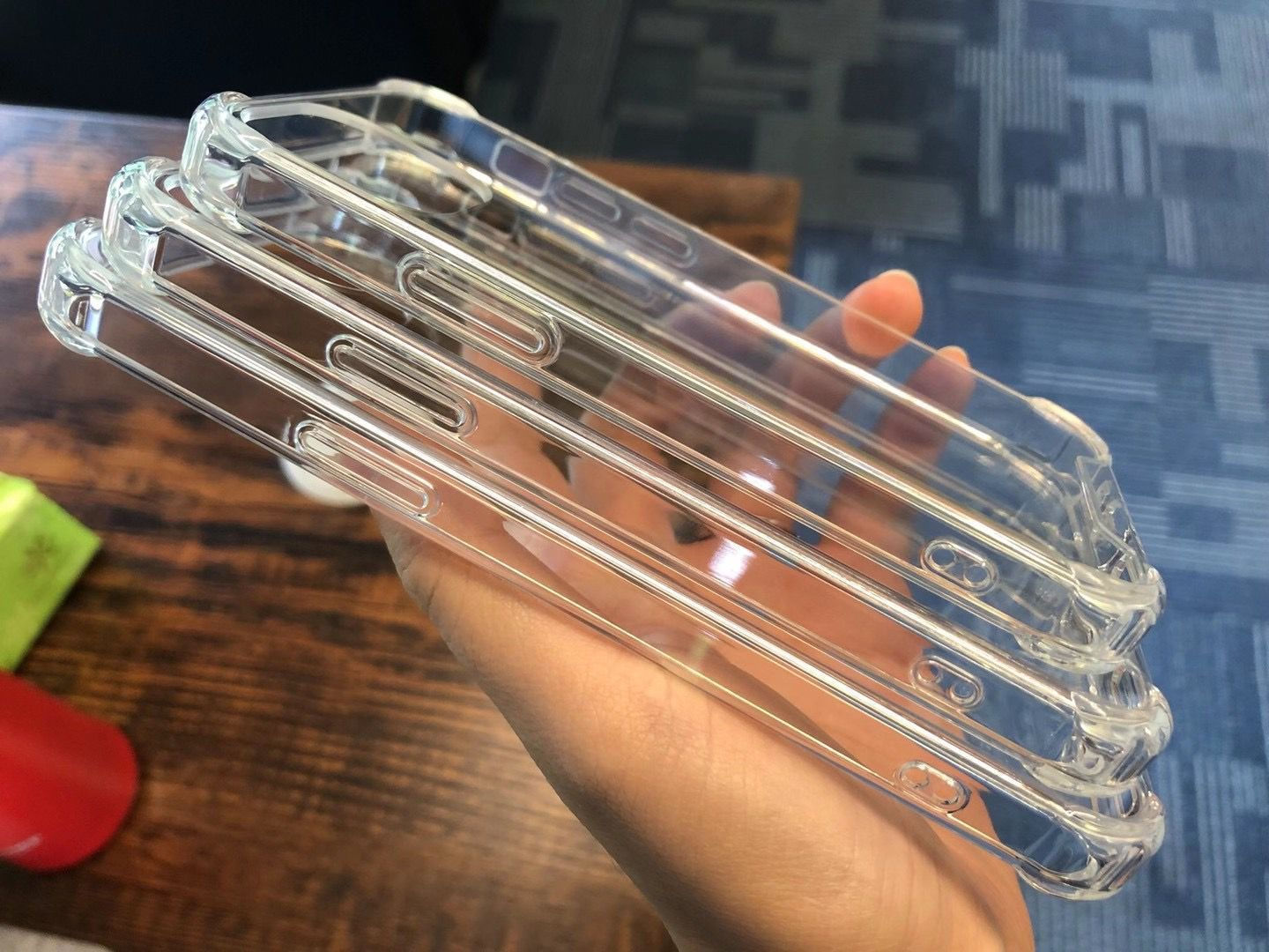 Premium TRONZO Transparent FOUR CORNER BUMP Case