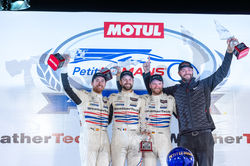 Drivers on the podium.