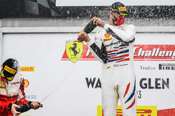 Cooper celebrating the first win of the weekend.