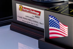 Close up of the trophy.