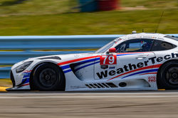 Side view of the Mercedes.