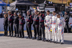 Team on the starting grid.