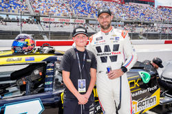 SVG with a young fan.