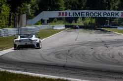 Mercedes coming up to the starting line.