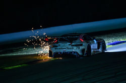 Sparks flying from Mercedes.