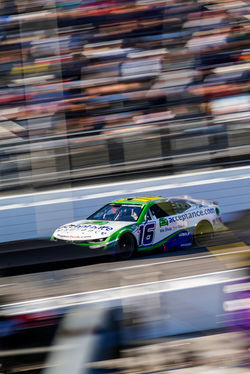 Camaro on a straight away.