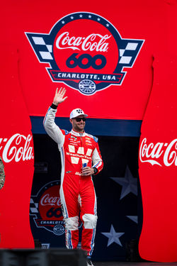 SVG walking out during driver introductions.
