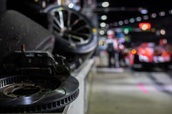 Close up on pit road.