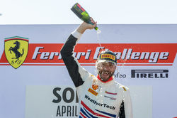 Cooper with champagne.
