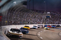 WeatherTech car leading the competition during Saturday's playoff race