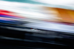 Mercedes in a blur.