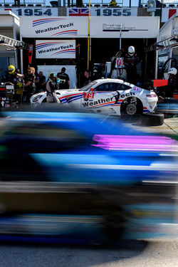 Mercedes in the pit.