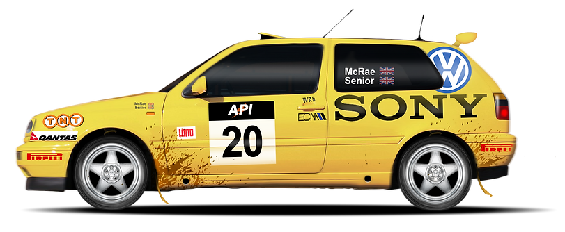 Volkswagen Racing History Golf 3 rally car