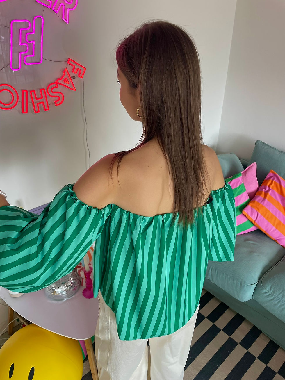 Thumbnail: Striped off shoulder