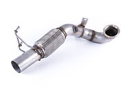 EXHAUST DOWNPIPE WITH HIGH-FLOW CATALYST