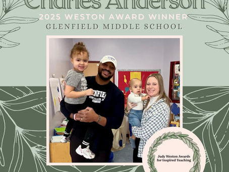 Weston Awards: Meet Glenfield ELA Teacher Charles Anderson