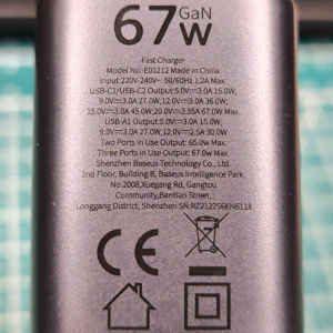 Baseus Picogo 67W 2C1A