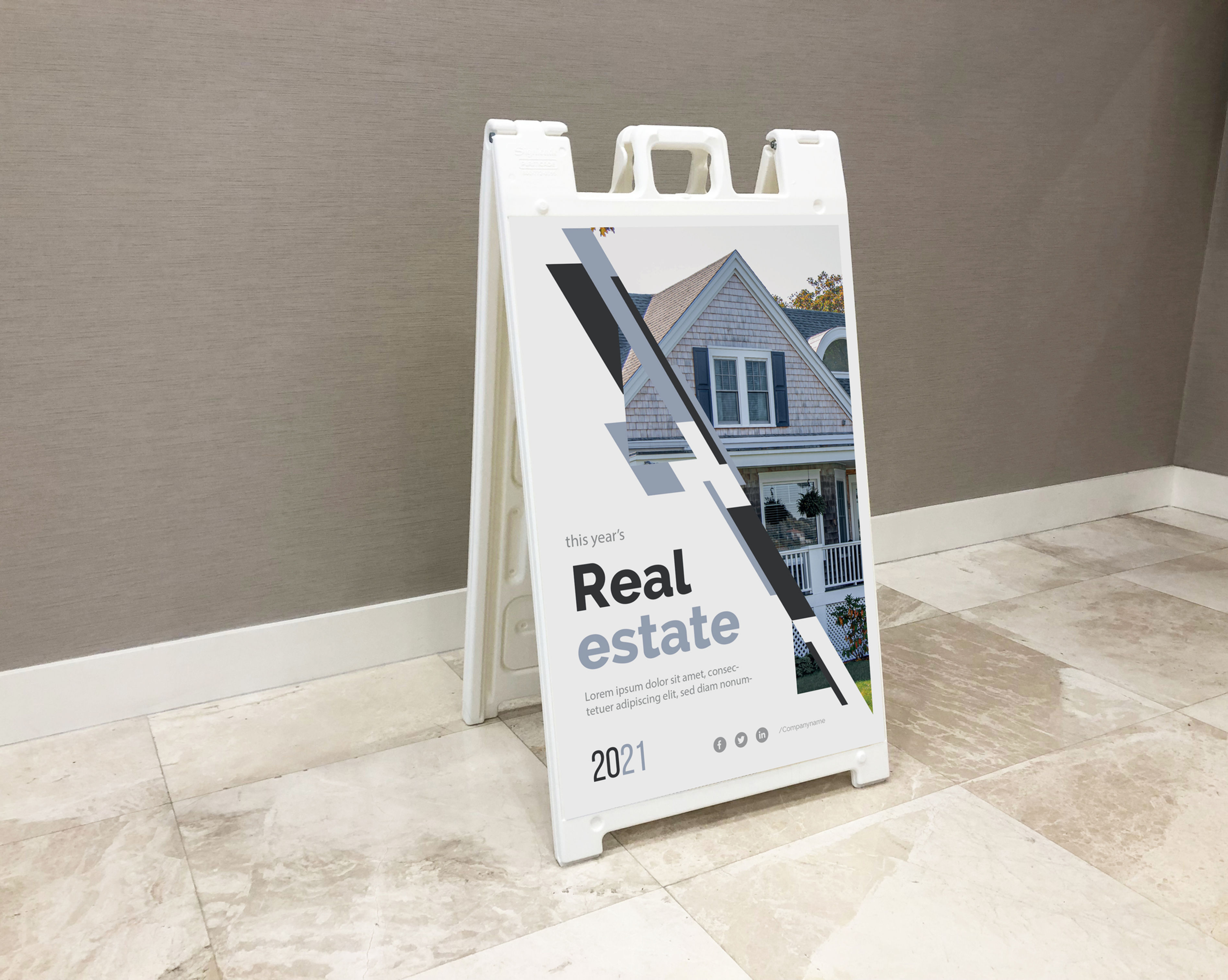 Real Estate A-Frame Signacades