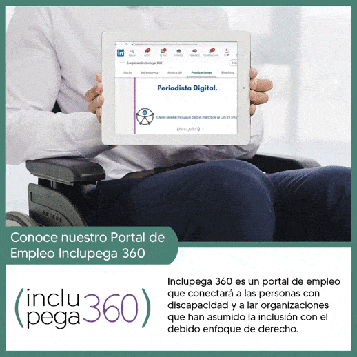 Imagen informativa sobre Portal Inclupega 360 