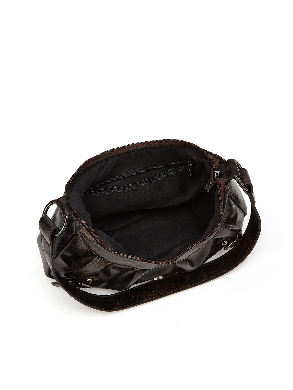 Thumbnail: Shoulder Bags Y2K Retro Style Shoulder Bag, Maillard Pleated Rivet Armpit Bag, F