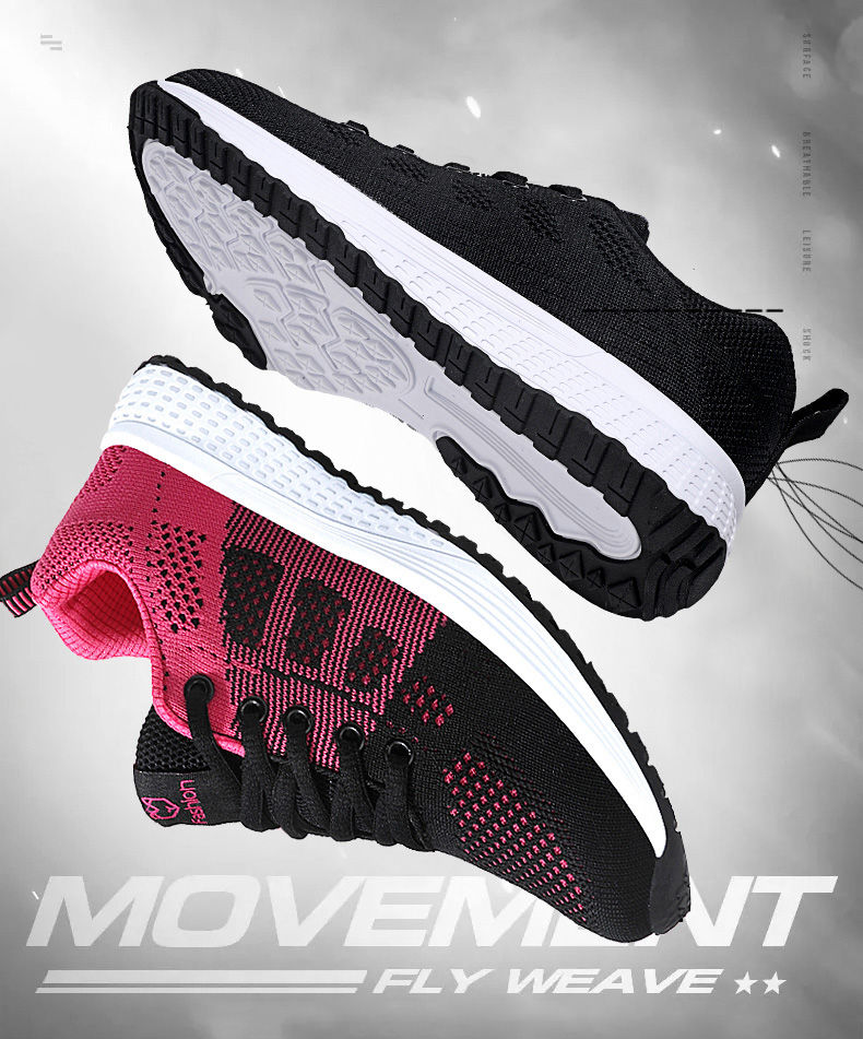 Thumbnail: Women Sport Shoes Fashion Platform Sneakers Ladies Spring Summer Flats Running S