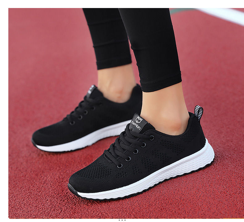 Thumbnail: Women Sport Shoes Fashion Platform Sneakers Ladies Spring Summer Flats Running S