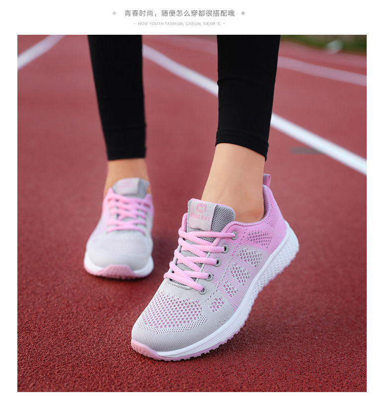 Thumbnail: Women Sport Shoes Fashion Platform Sneakers Ladies Spring Summer Flats Running S