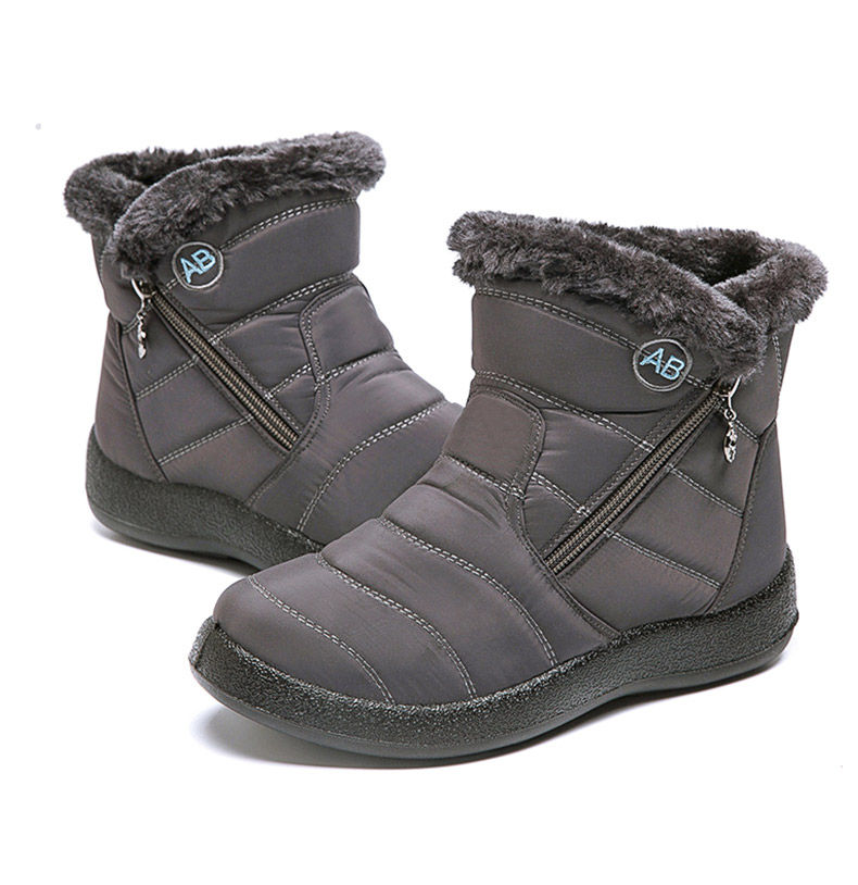 Thumbnail: Women's Boots Women's Ankle Boots With Fur Winter Shoes Women Low Heels Winter B