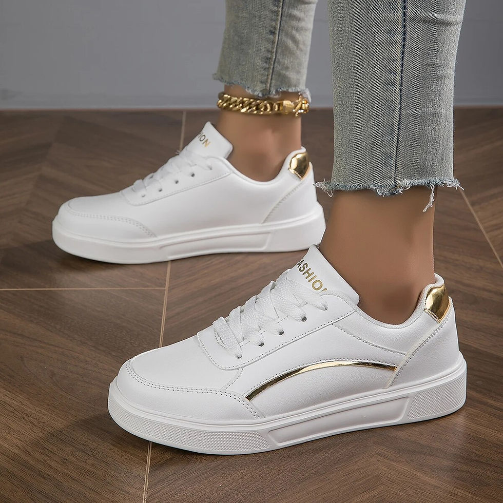 Thumbnail: Baasploa Women Casual Sneakers Leather Platform Sneakers for Women Classics Comf