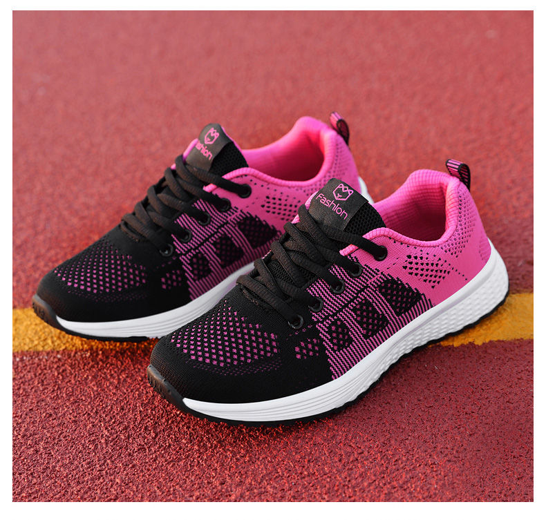 Thumbnail: Women Sport Shoes Fashion Platform Sneakers Ladies Spring Summer Flats Running S