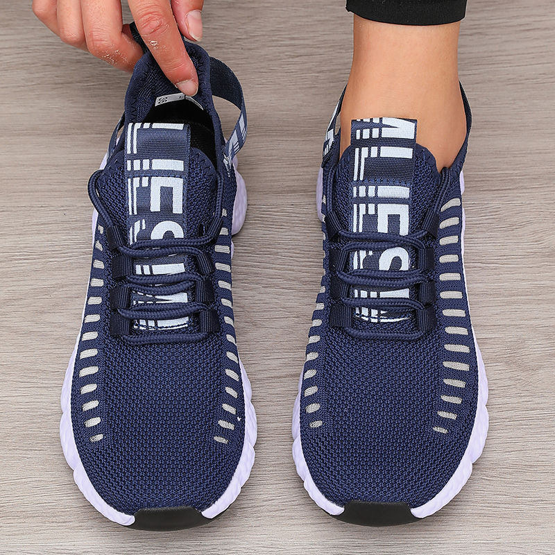 Thumbnail: Women's Sports Shoes Mesh Lightweight Soft Sole Jogging Strap Breathable Fashion