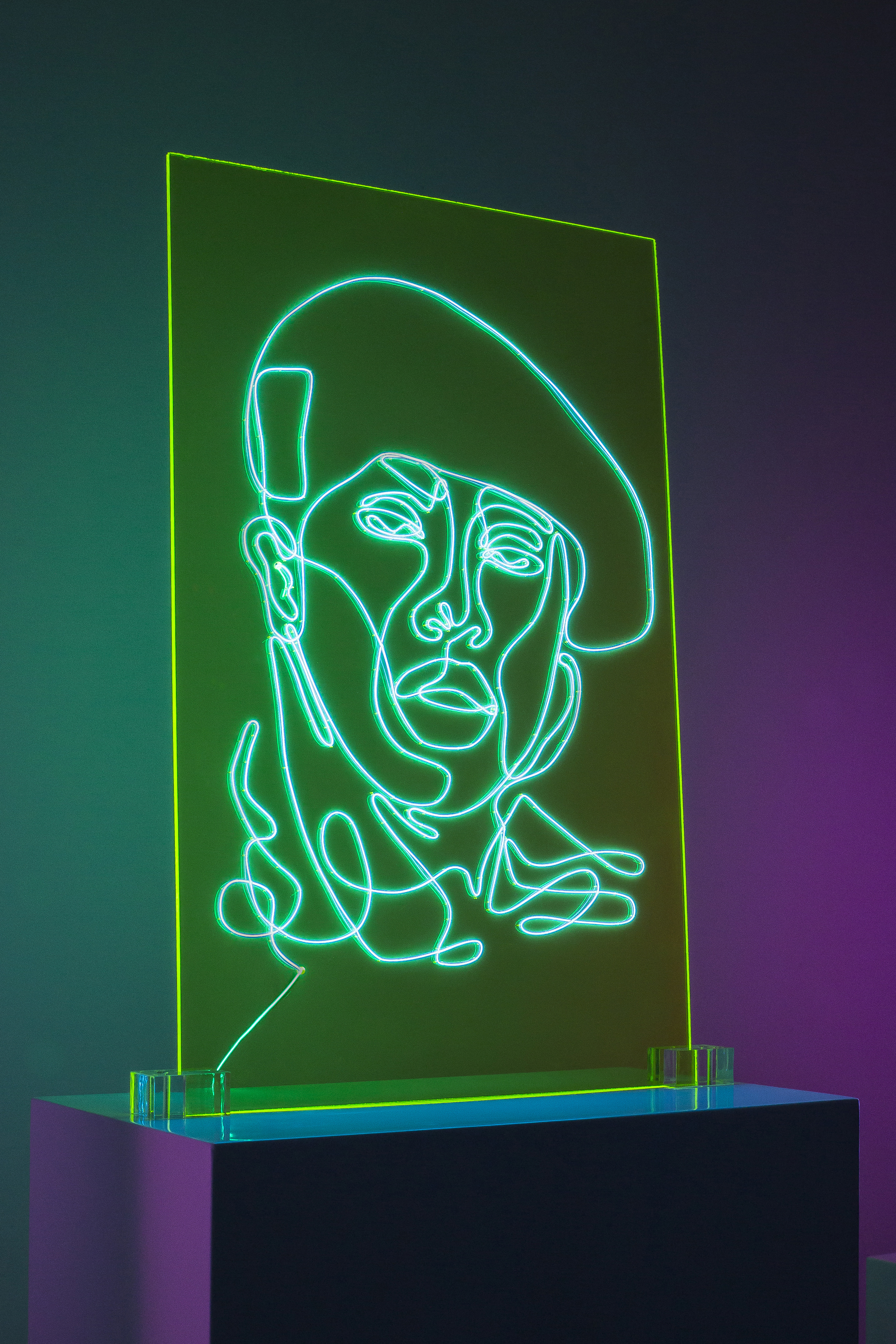 Missy Elliot Neon Rap Portrait