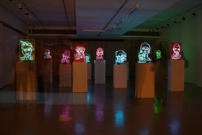 NEON RAP PORTRAITS - SOLO EXHIBITION