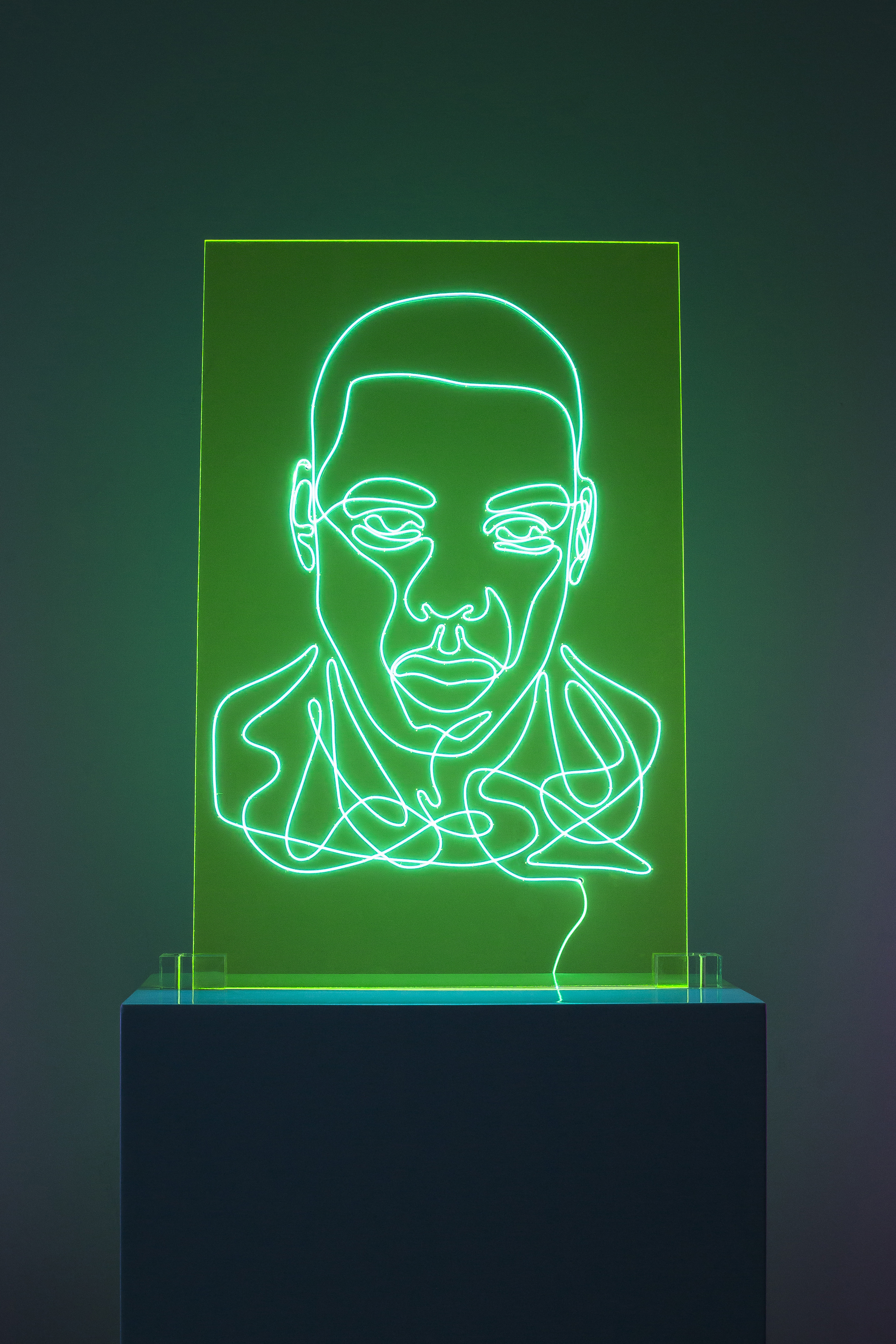 Jay Z Neon Rap Portrait